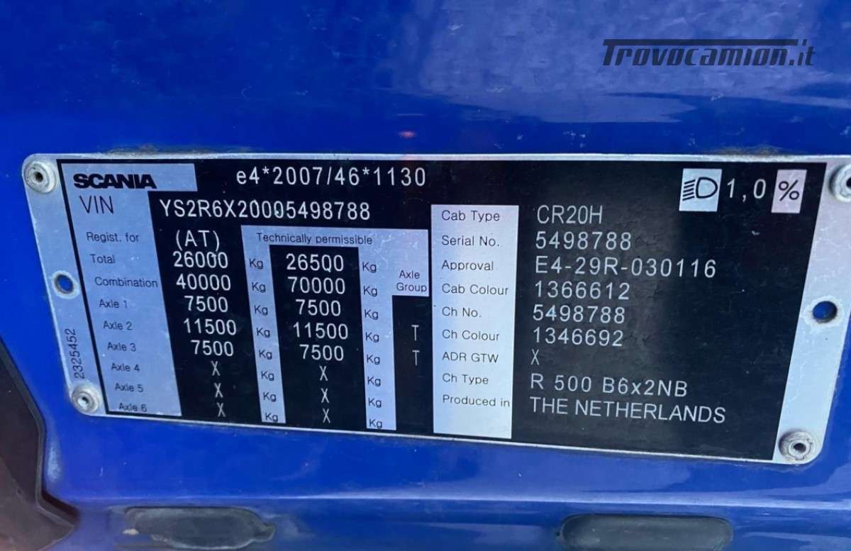 R 500  Machineryscanner